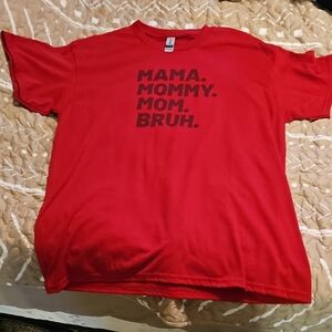 Gildan Red Kids T-Shirt with Bold Text